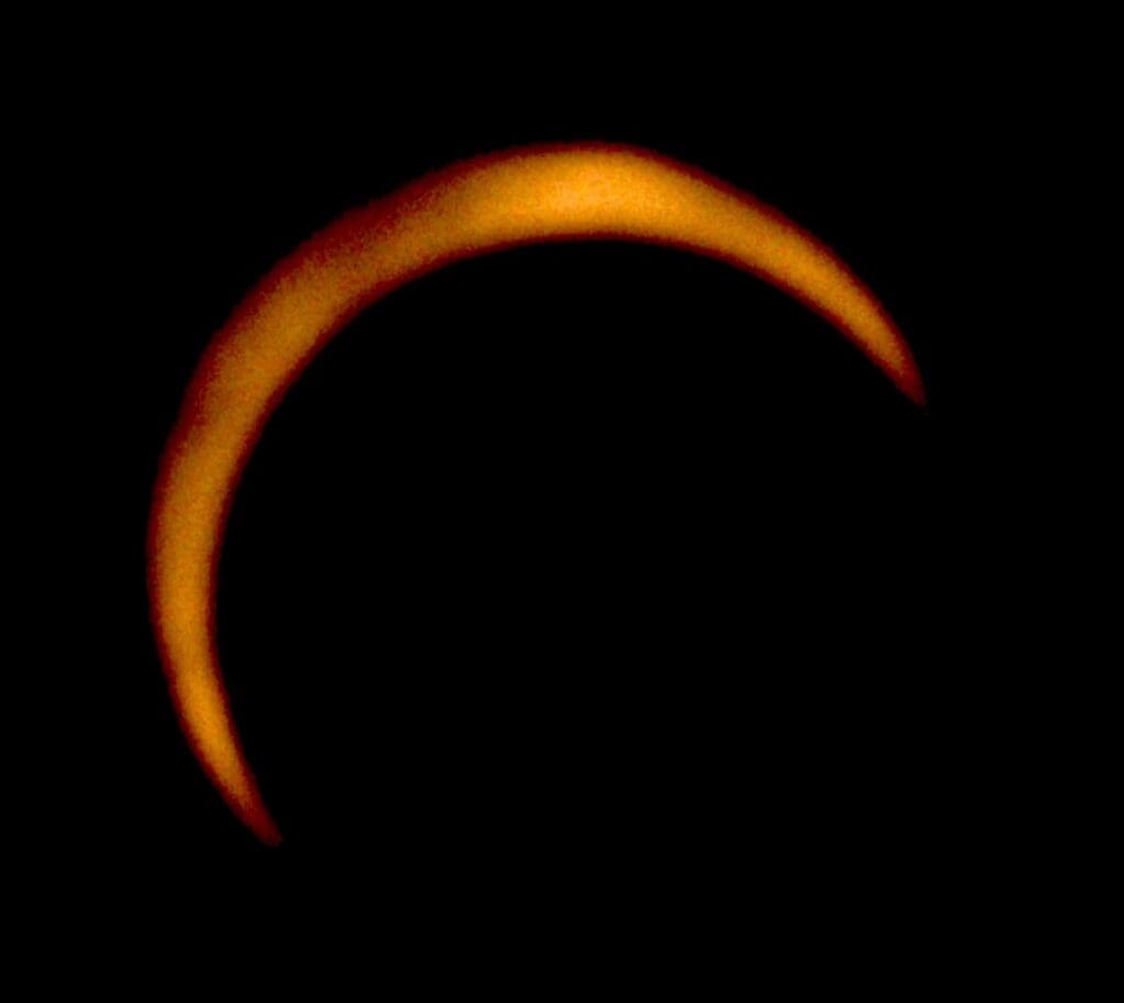 SNAPPED Annular Solar Eclipse Over Park City Utah TownLift Park