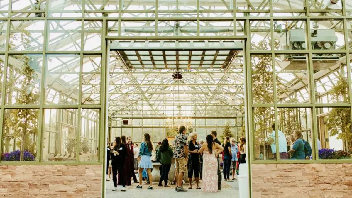 Writers will gather in the greenhouse at Park City Gardens during Understory’s welcome reception, framed by summer light and mountain greenery.