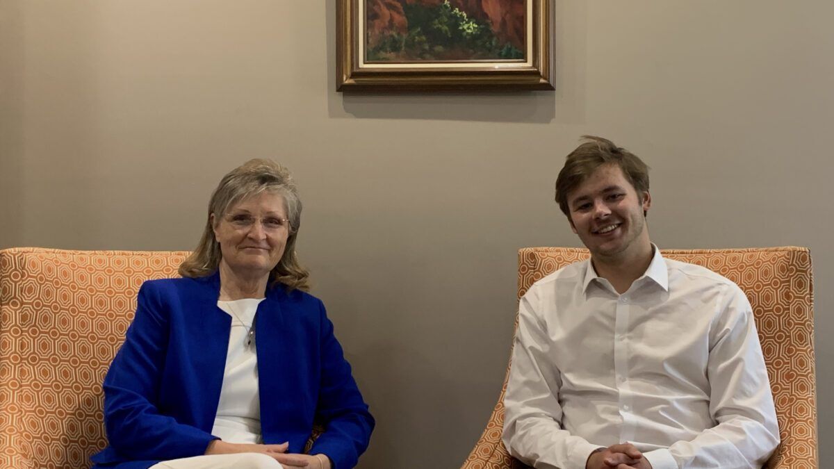 Heber City Mayor Heidi Franco and TownLift Reporter Will Scadden.