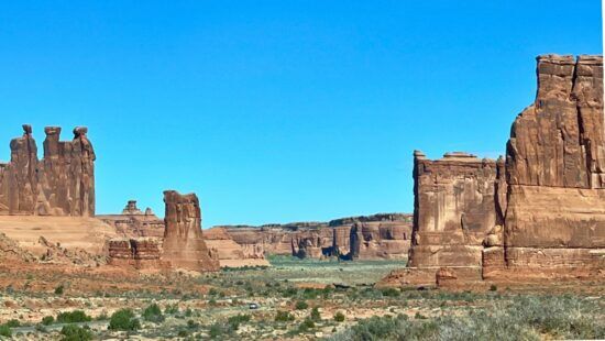 Park Avenue in Arches National Park.