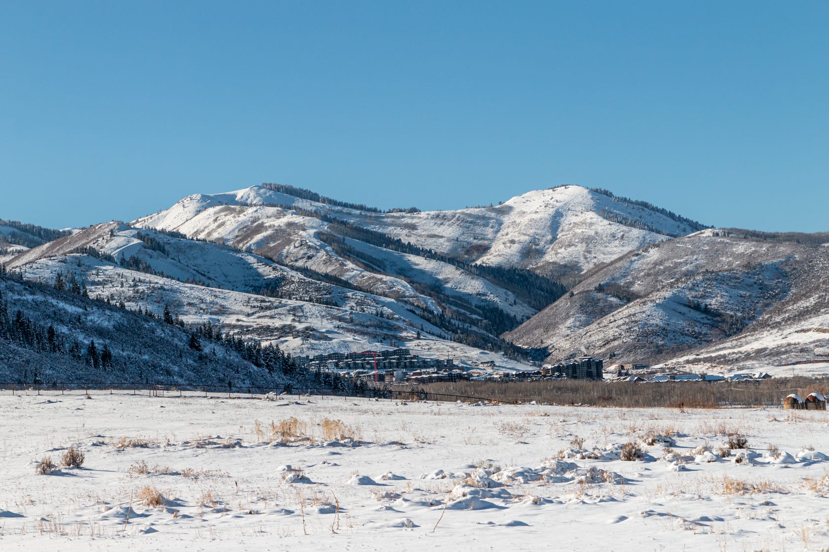 A view of the Canyons side of Park City Mountain, November 2020.