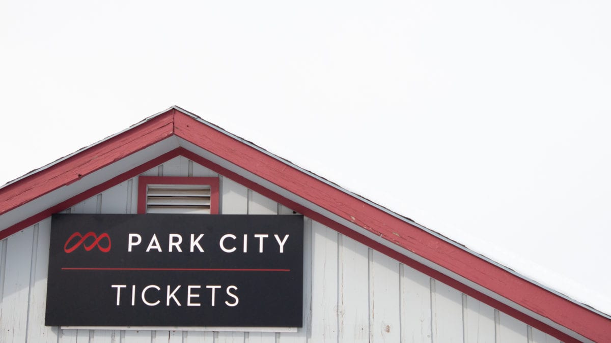 Park City Mountain ticket office.
