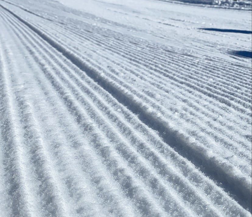 Deer Valley corduroy on Opening Day.