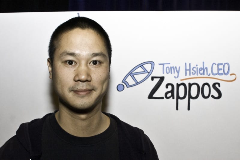 A photo of former Zappos.com CEO, Tony Hsieh.