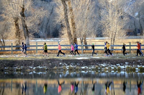 Runners in a past Park City Turkey Trot.