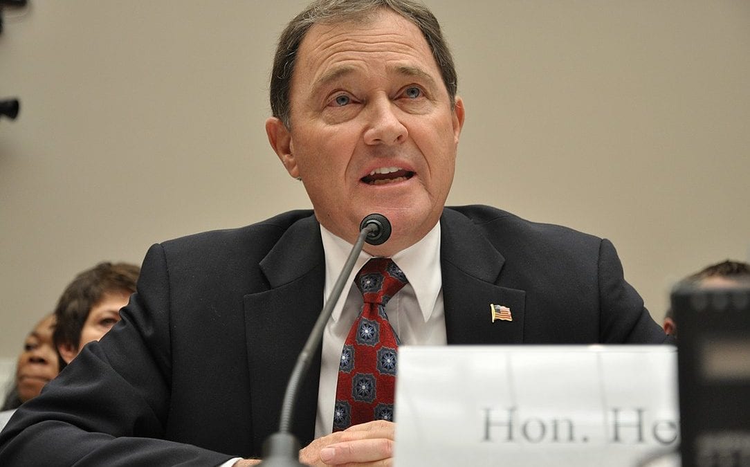 Governor Gary Herbert speaking about Medicaid expansion under the Affordable Care Act in Washington, D.C. in 2011.