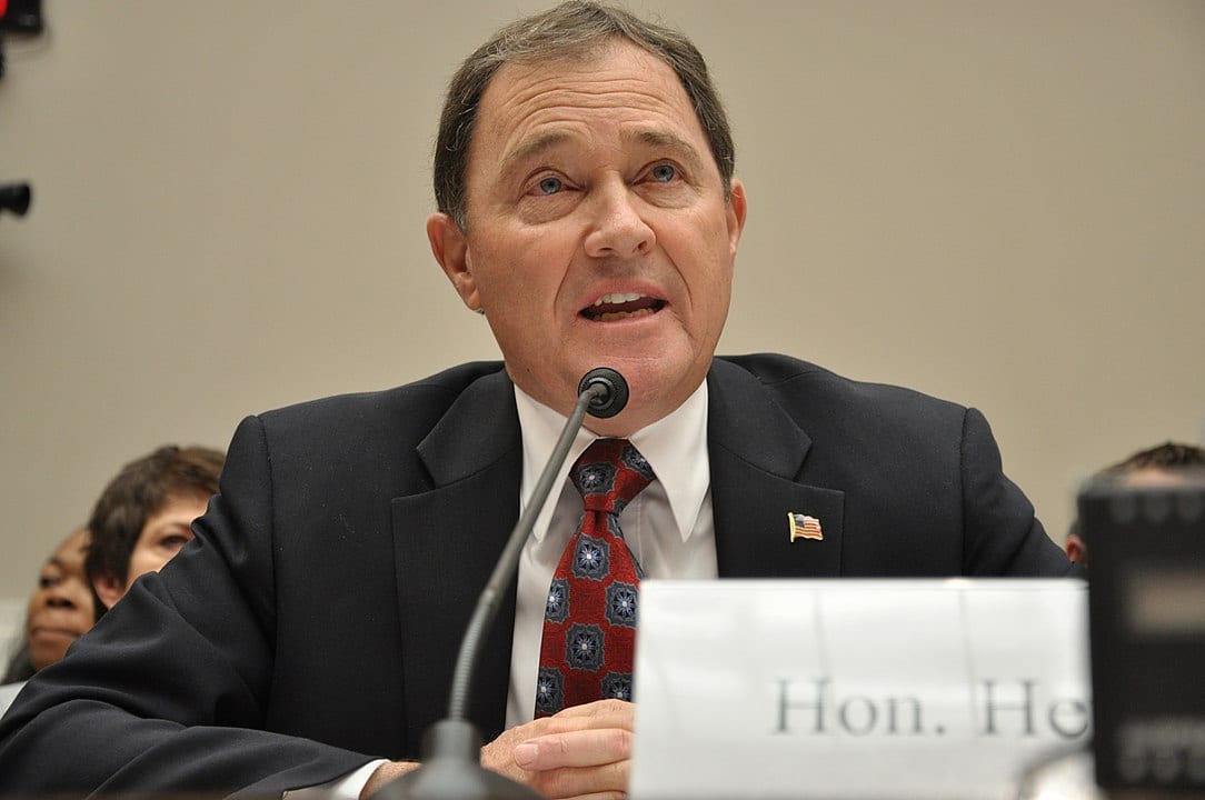 Governor Gary Herbert speaking about Medicaid expansion under the Affordable Care Act in Washington, D.C. in 2011.