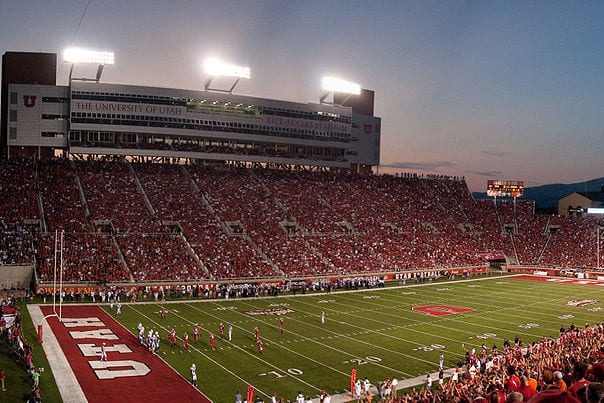 Rice-Eccles Stadium at the University of Utah.