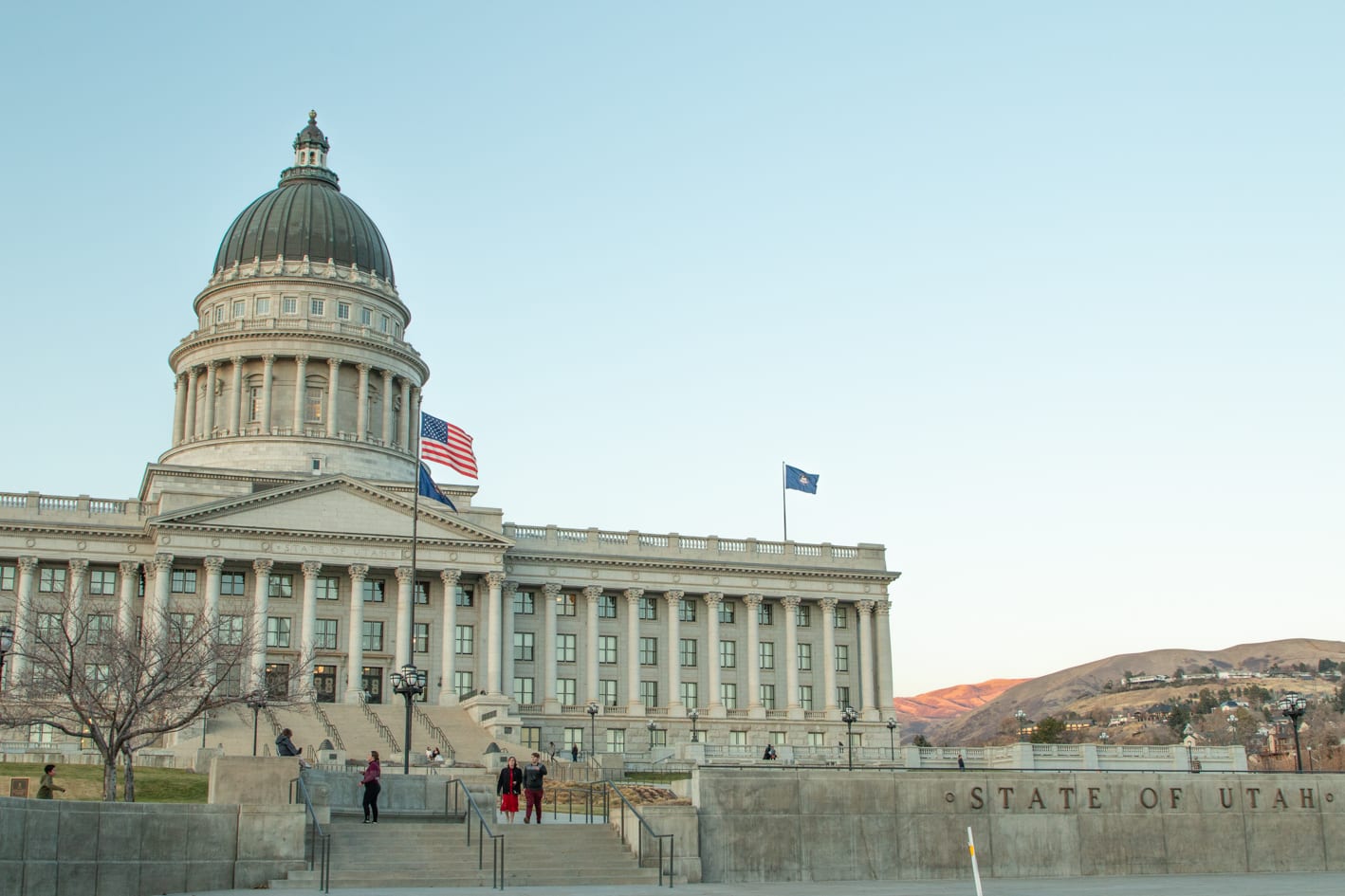 The Utah State Capitol building in Salt Lake City.