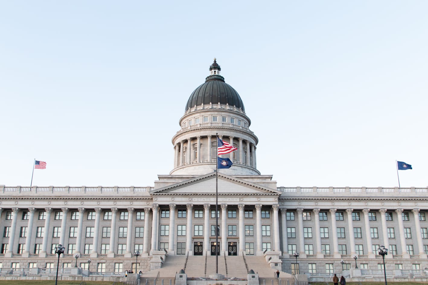 The Utah State Capitol building in Salt Lake City.