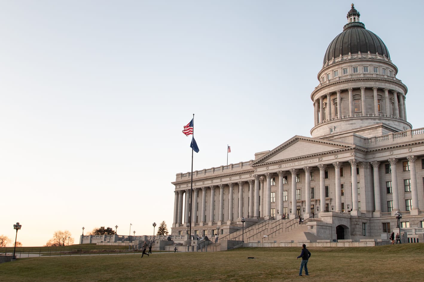 The Utah State Capitol building in Salt Lake City.