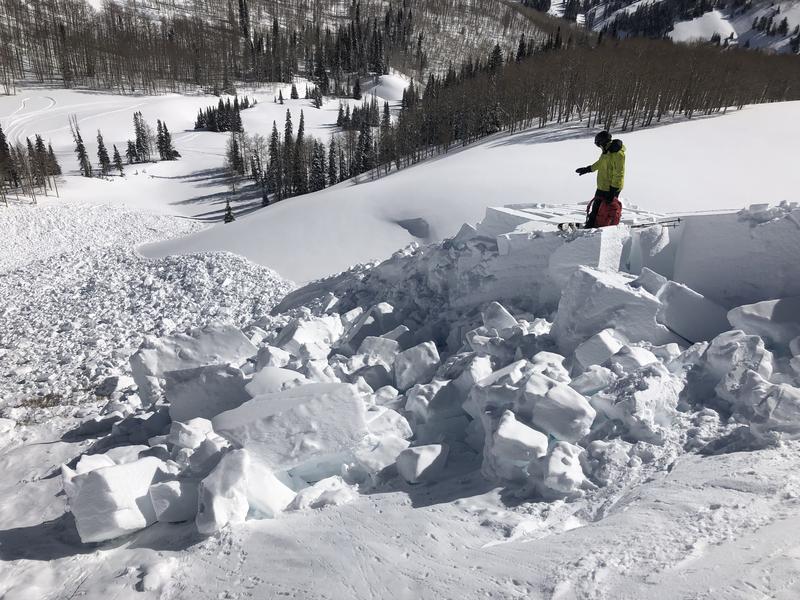 Debris from an avalanche.