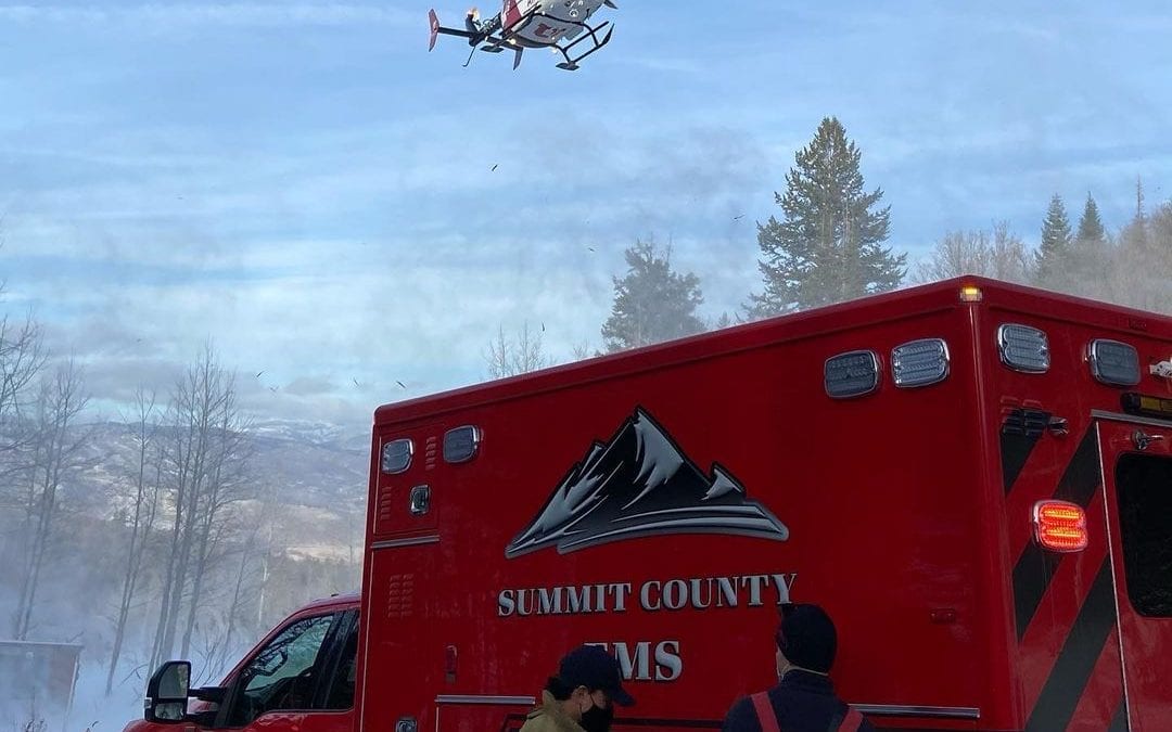 Park City Fire Department and AirMed on December 16th 2020