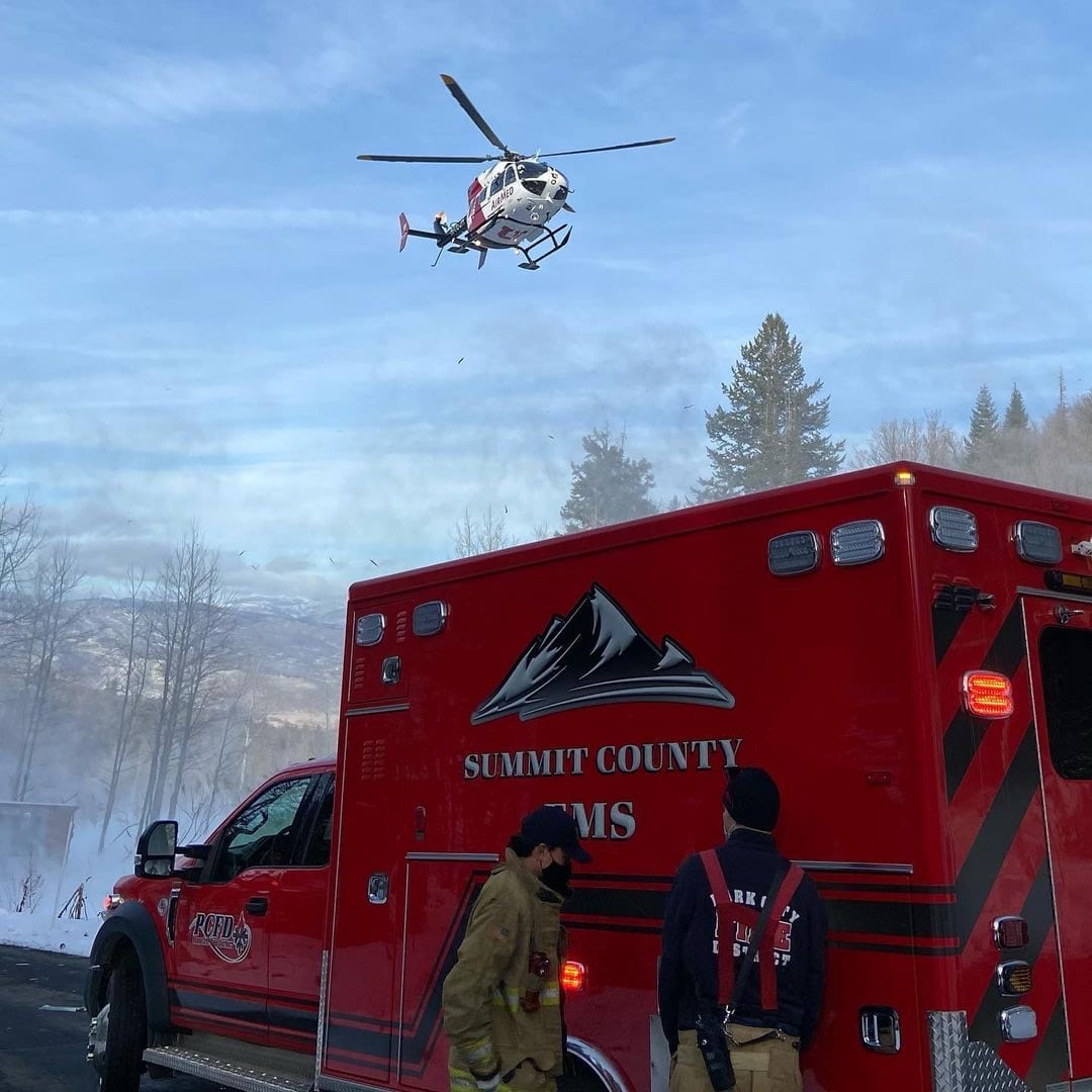 Park City Fire Department and AirMed on December 16th 2020