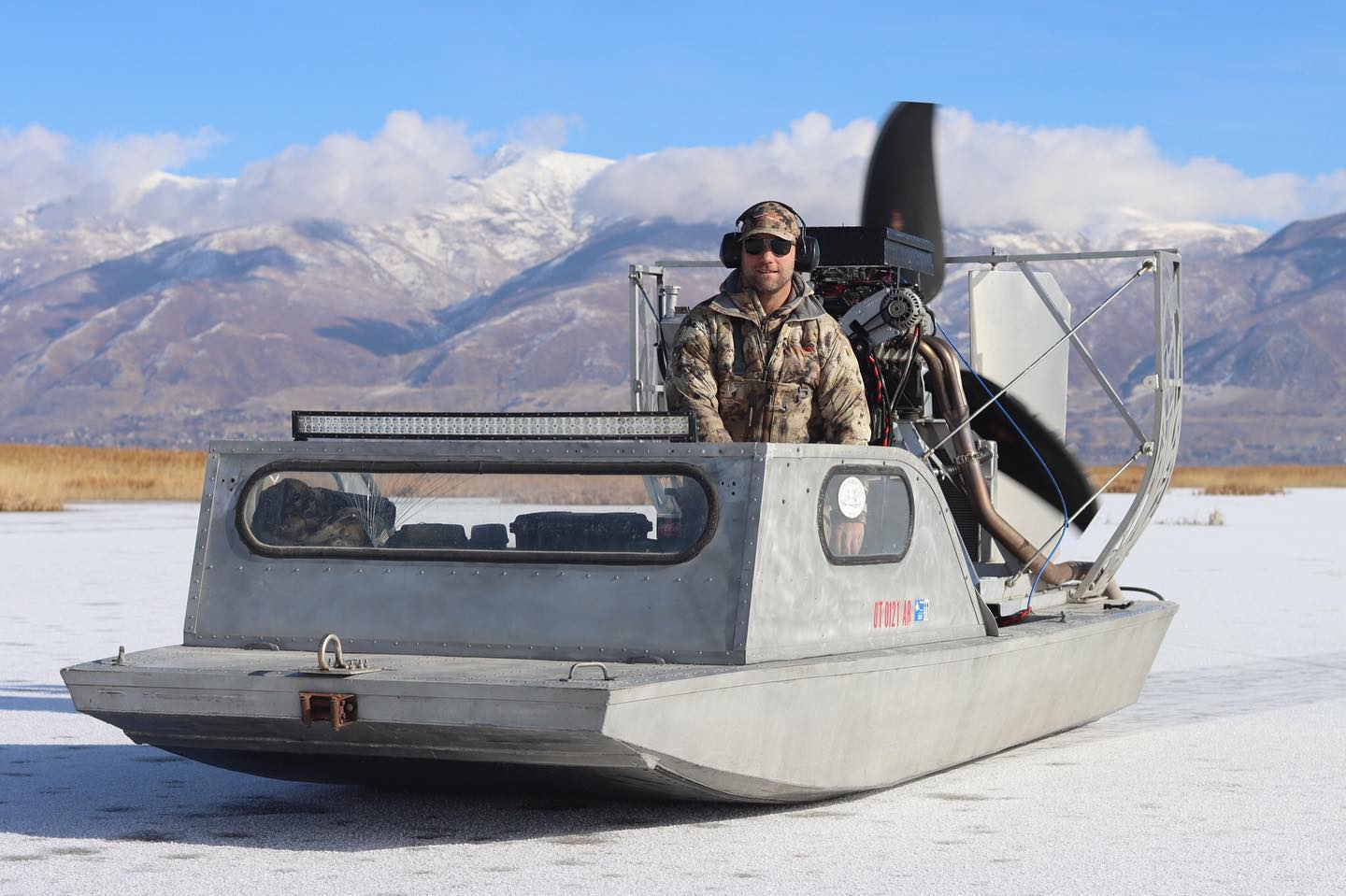 Airboat on the Great Salt Lake