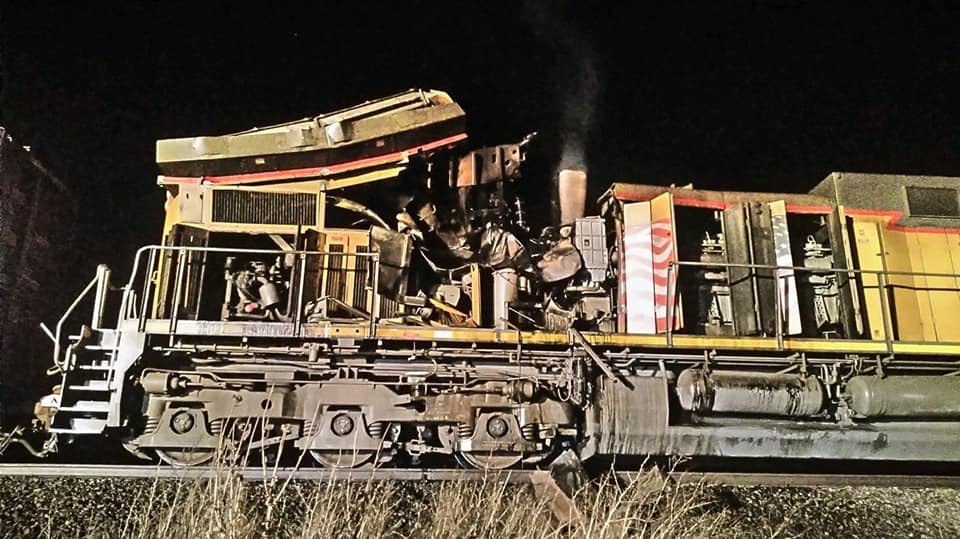 Reacting to the train explosion on the North Summit Fire Service District's Facebook post, one comment read, "That will not buff out."