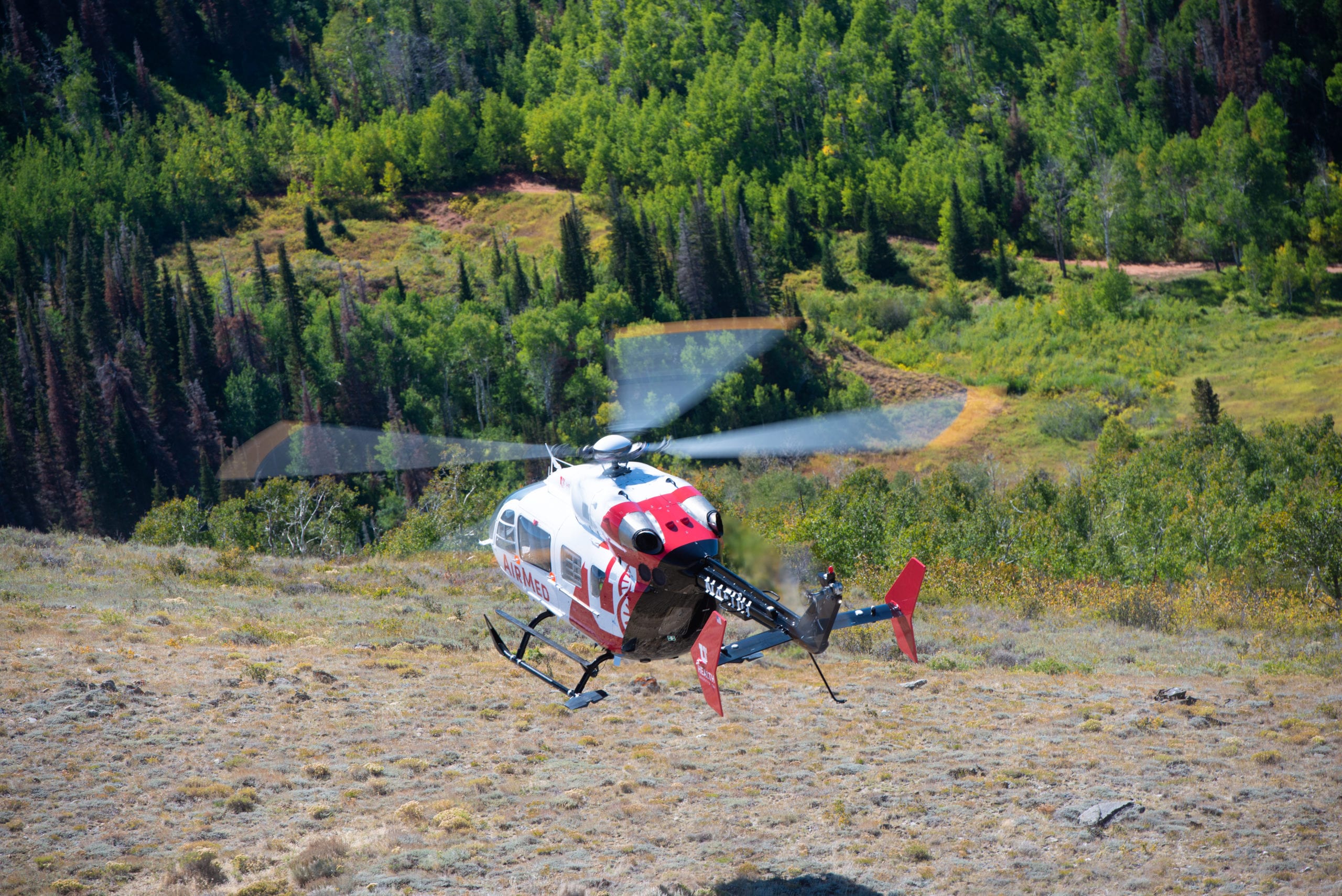 University of Utah AirMed Helicopter.