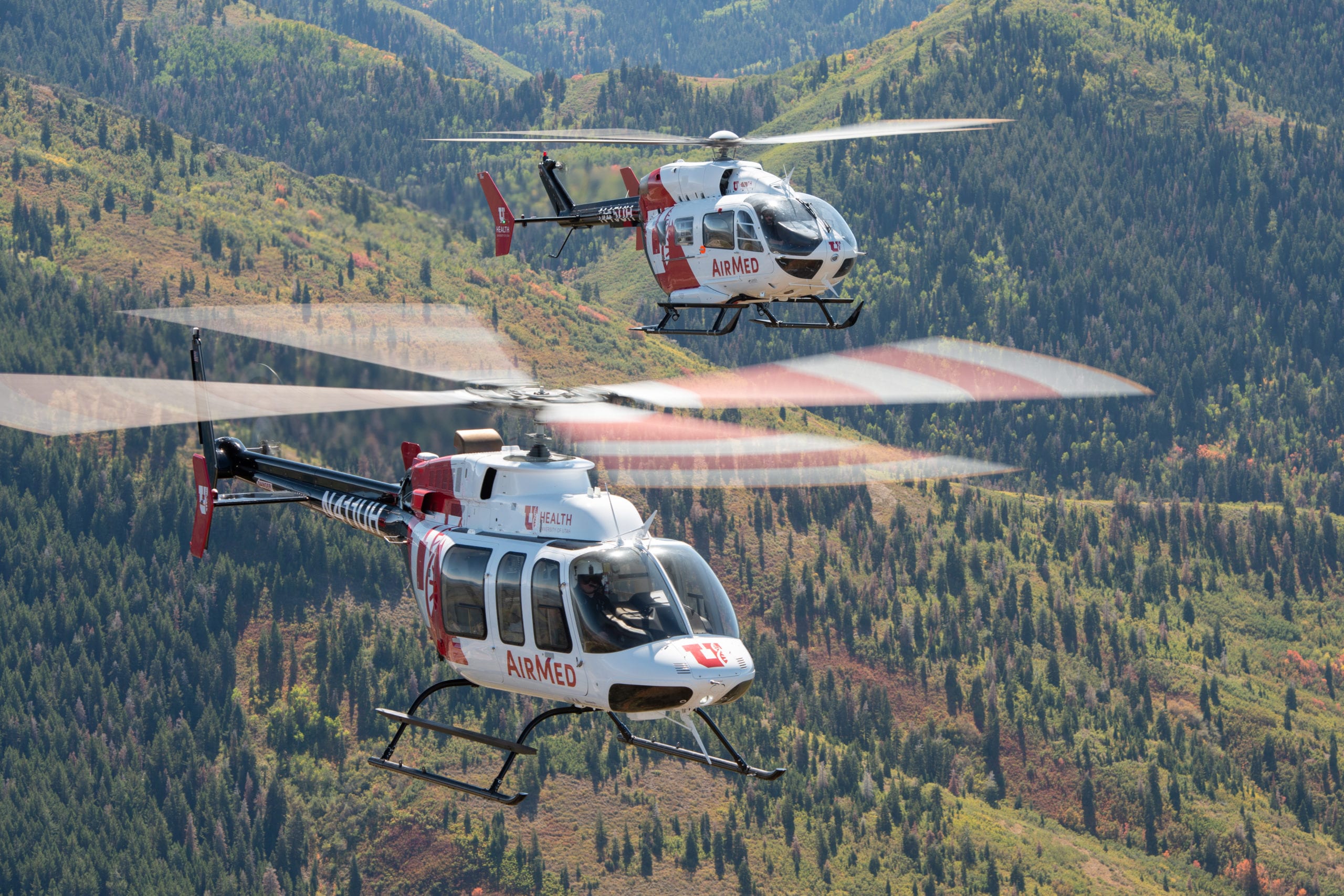 University of Utah AirMed Helicopters.