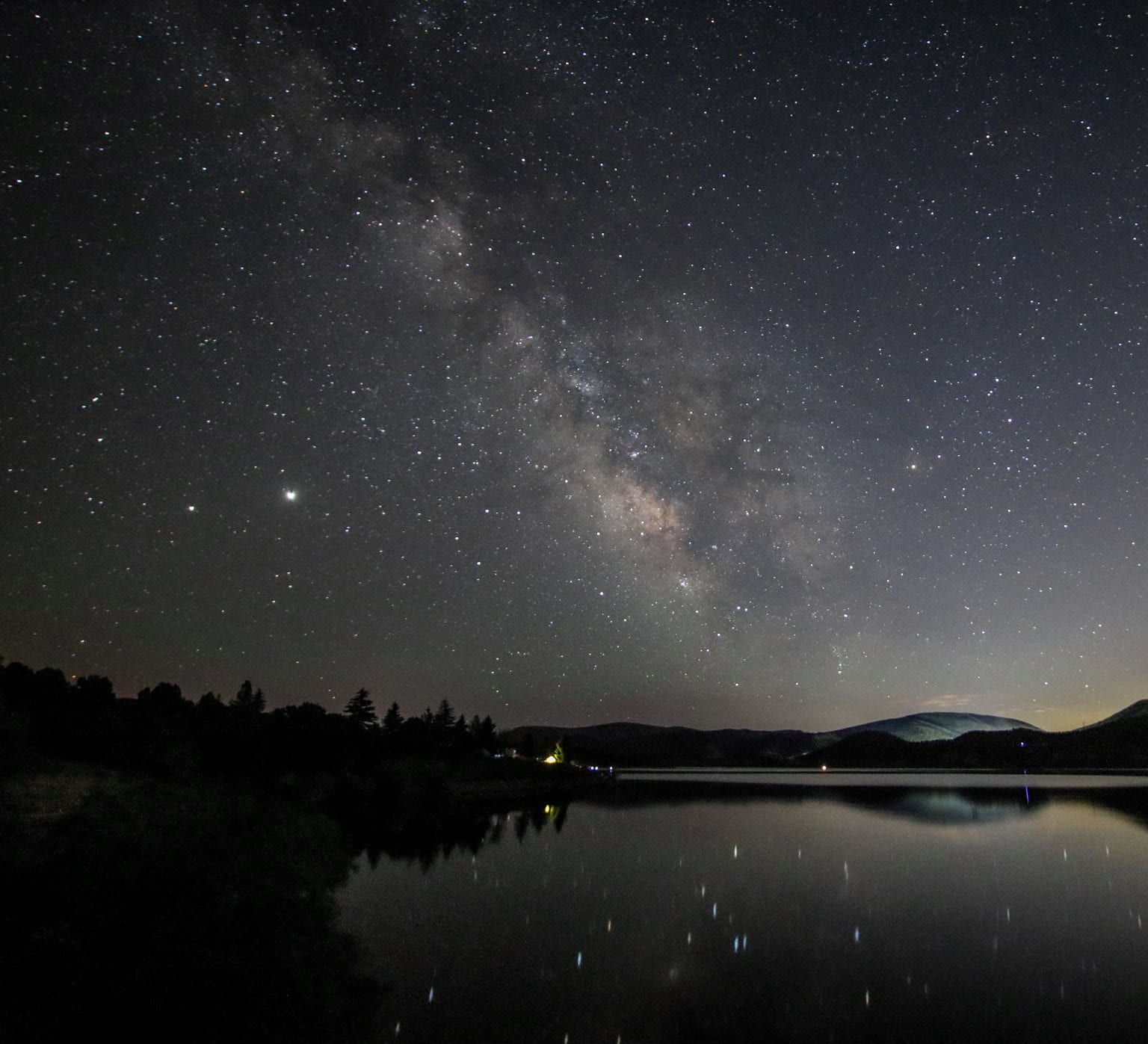 The Milky Way captured over Rockport State Park in Summit County, Utah.