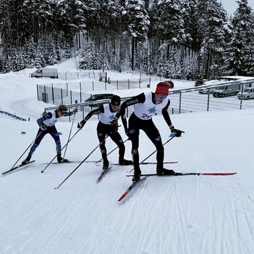 Front to back, Jared Shumate, Jasper Good and Niklas Malacinski.