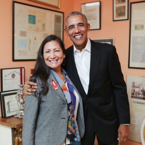 Congresswoman Deb Haaland and Barack Obama Freshman Gathering (2019). 