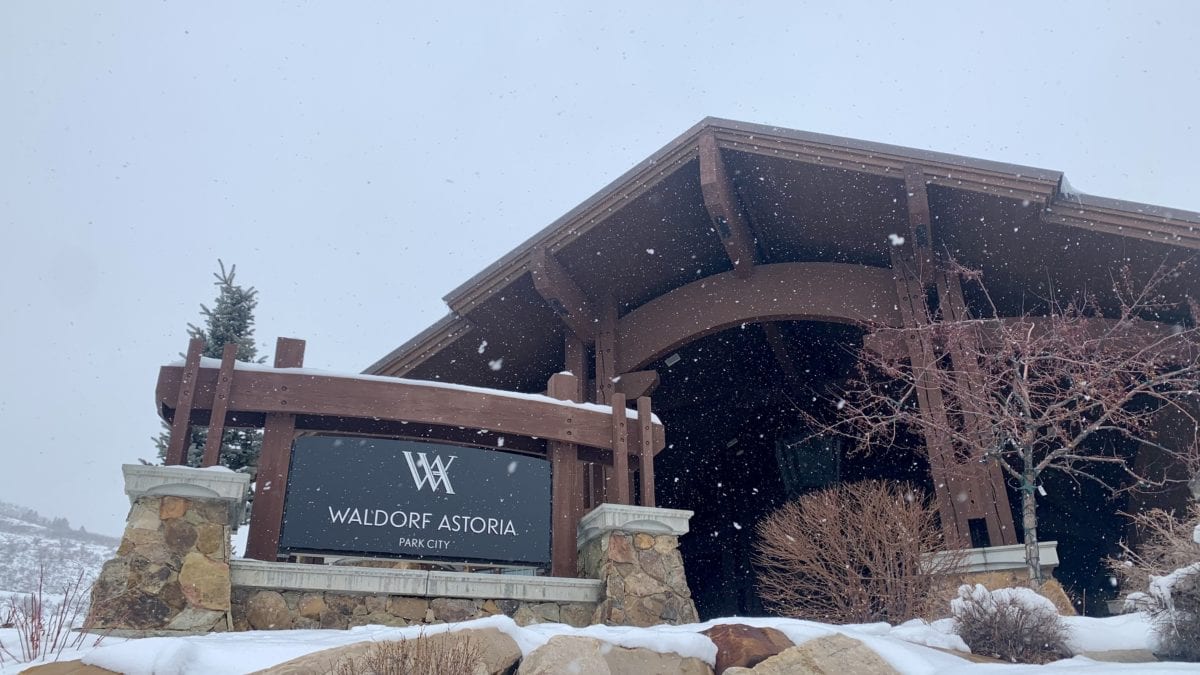 A high-speed car chase through Park City Sunday began with fraudulent credit card charges at the Waldorf Astoria.