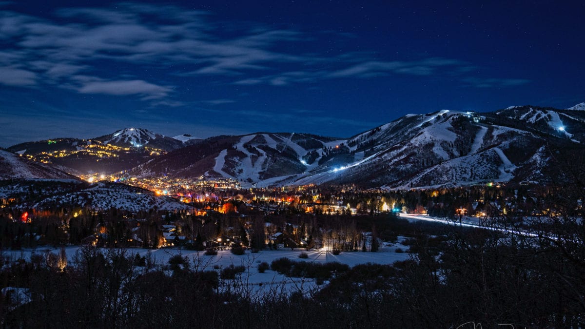 Park City by night is a glorious sight.