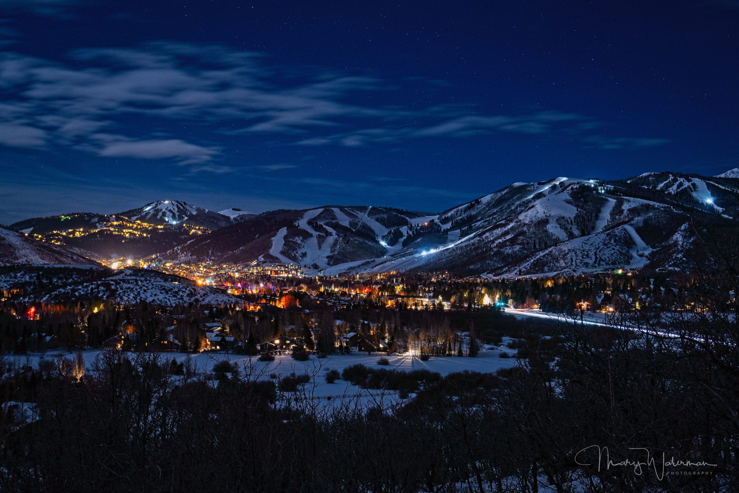 Park City by night is a glorious sight.