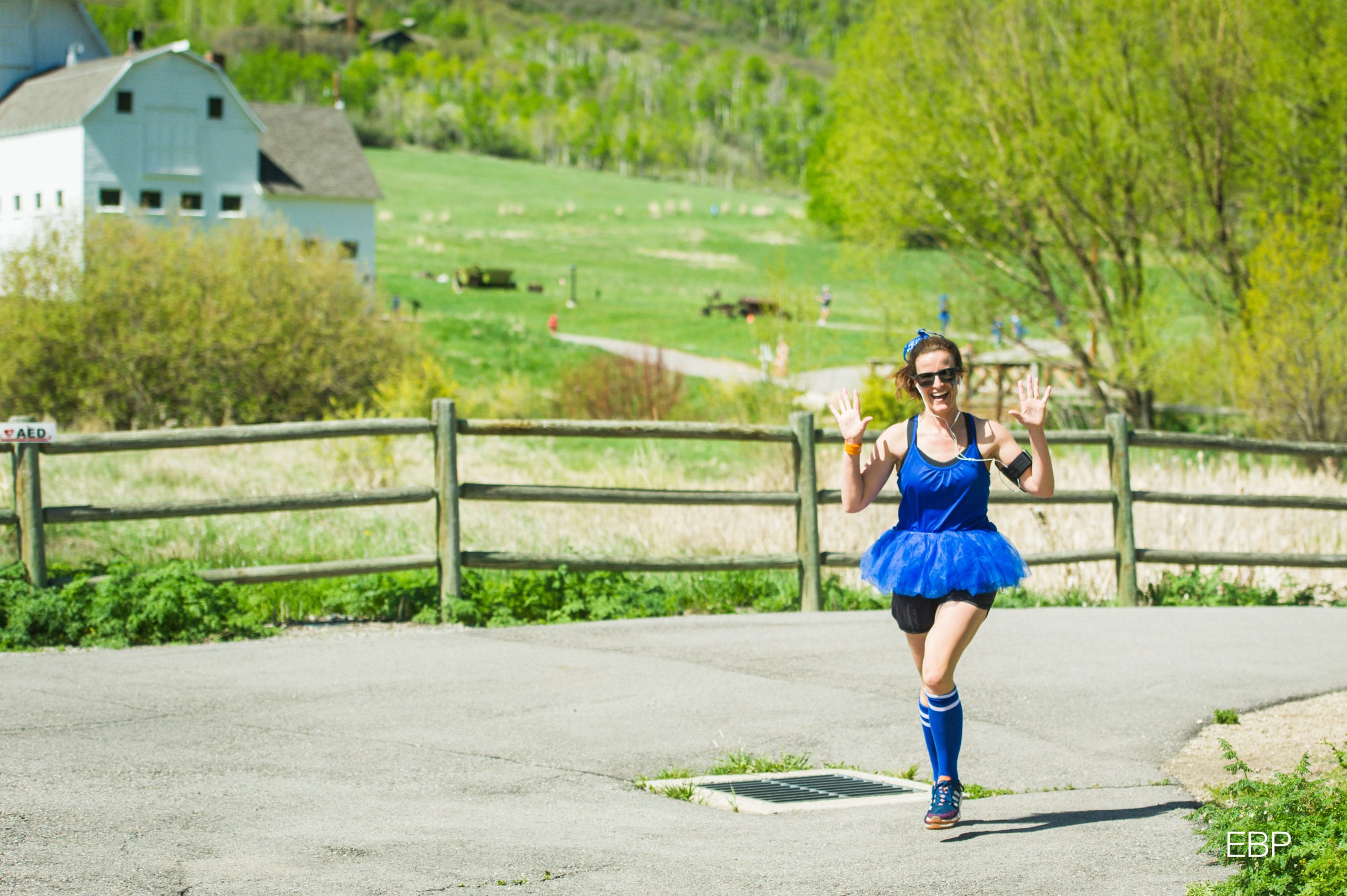 Parley's Park teacher Tricia Long in a getup for a past year's Running With Ed.