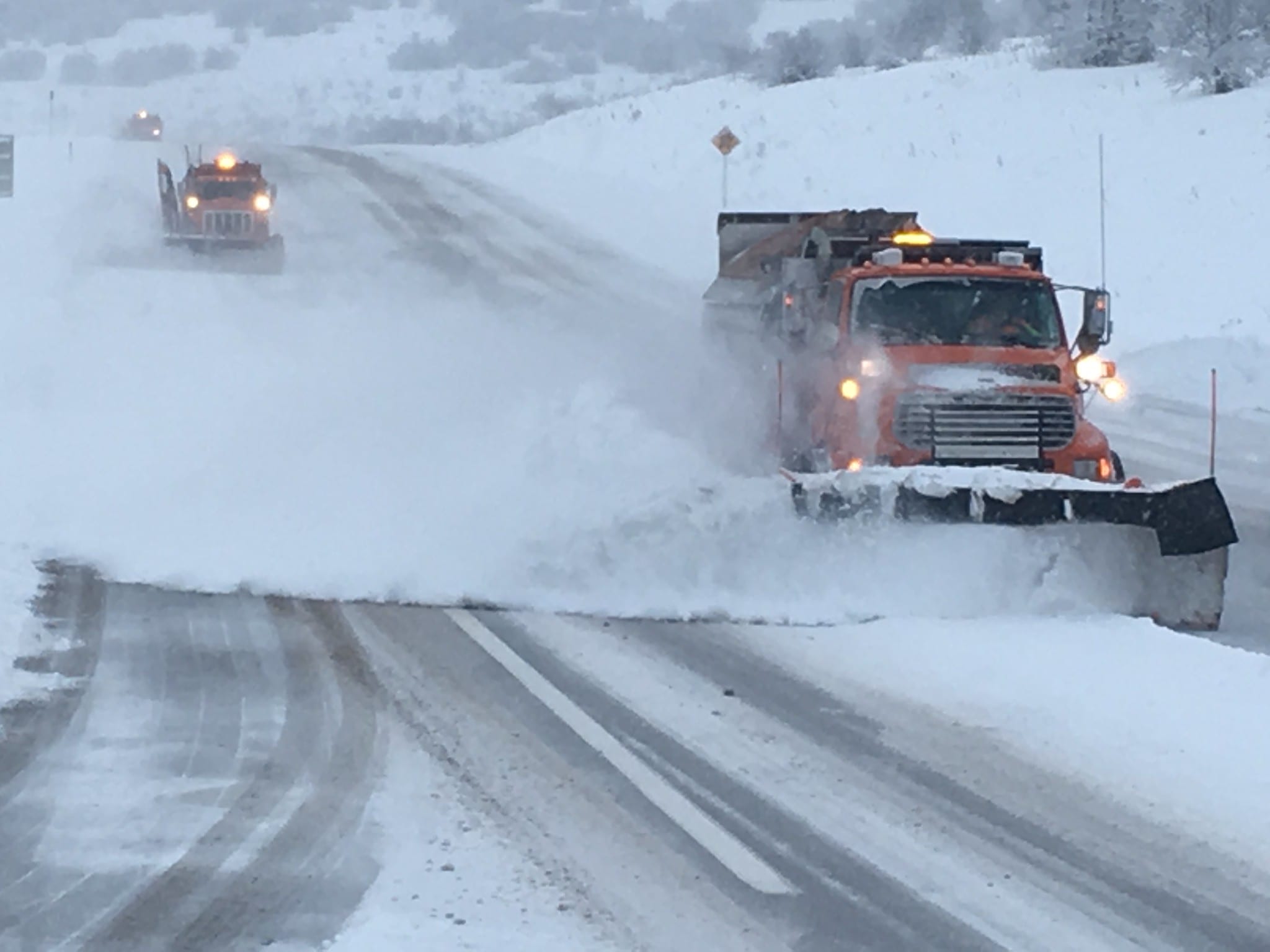 UDOT workers keeping our roads safe and clear.