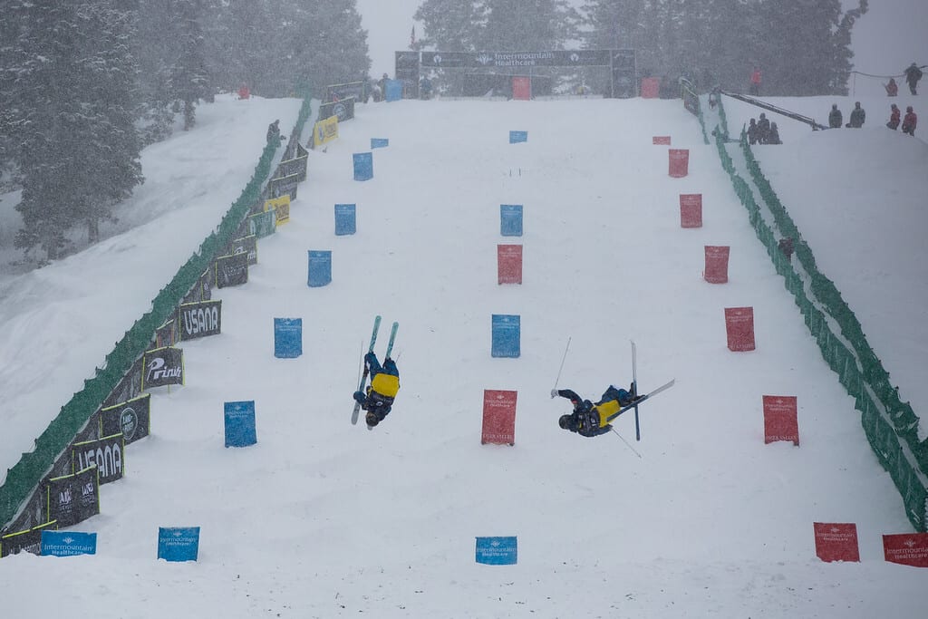 Dual moguls equals dual air time.