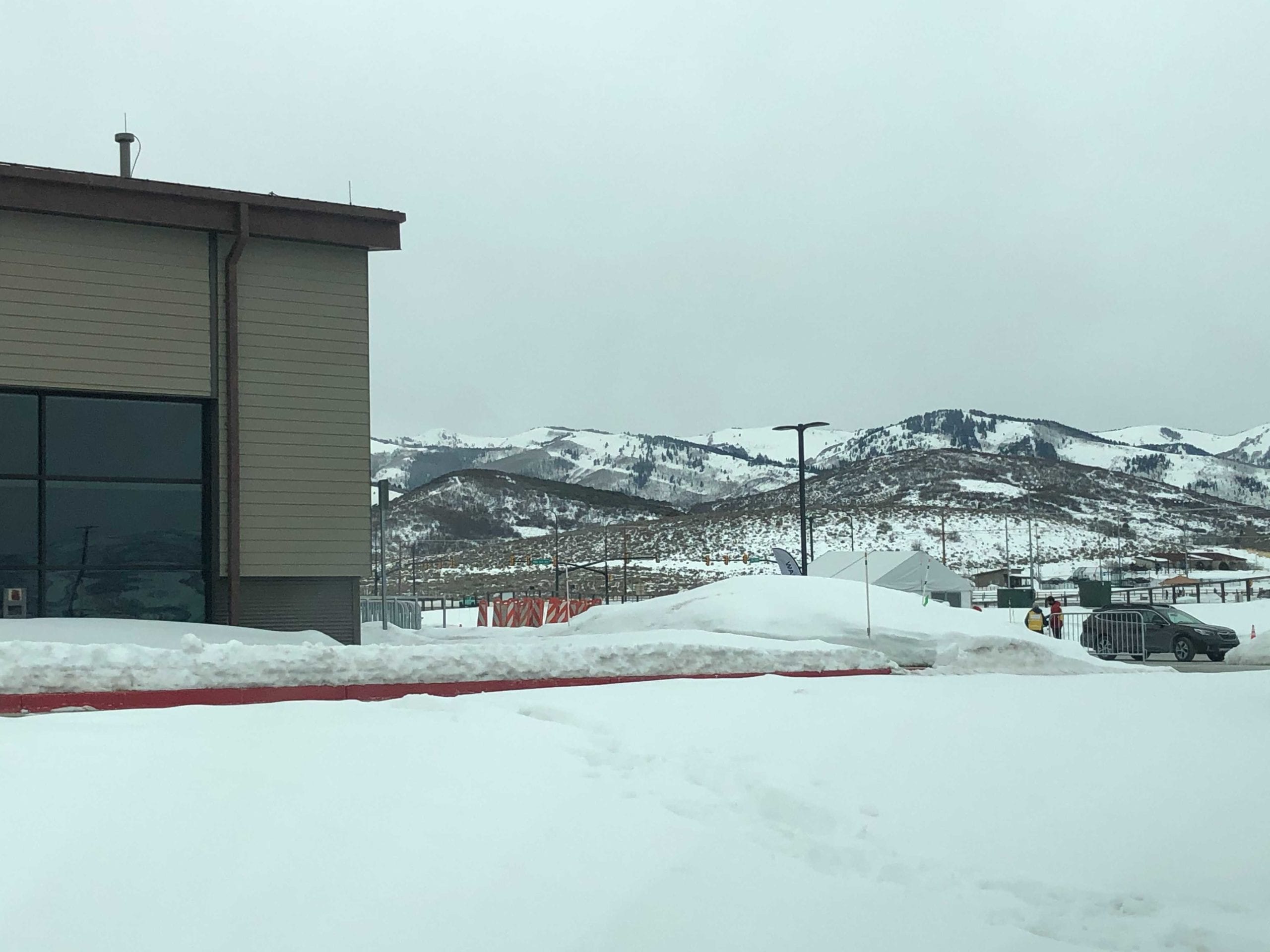 The Utah Film Studios building is being used as a COVID vaccination site.