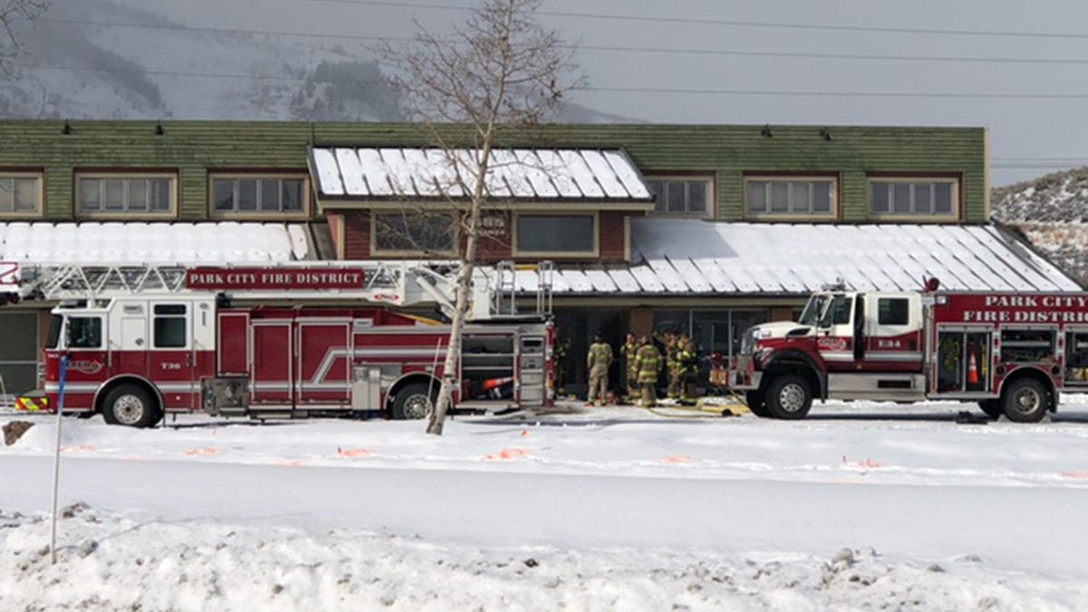 Park City Fire Department personnel used a vacant building for emergency training today.