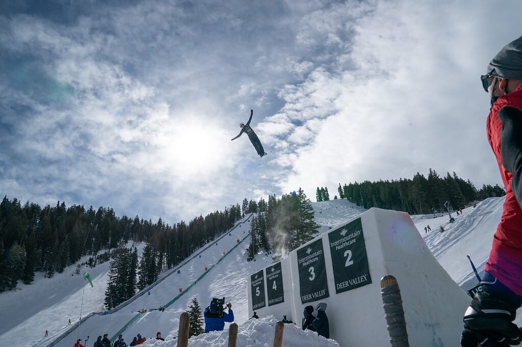 Flying high at Deer Valley Resort.