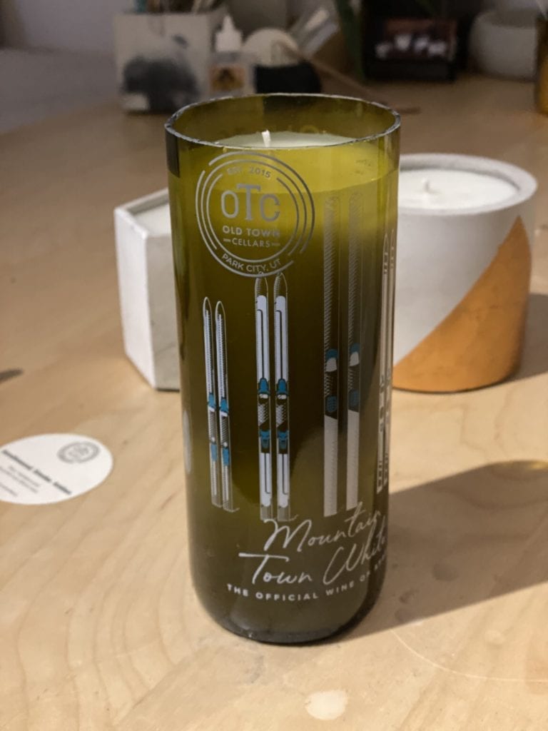 Old Town Cellars crafts candles out of recycled wine bottles TownLift