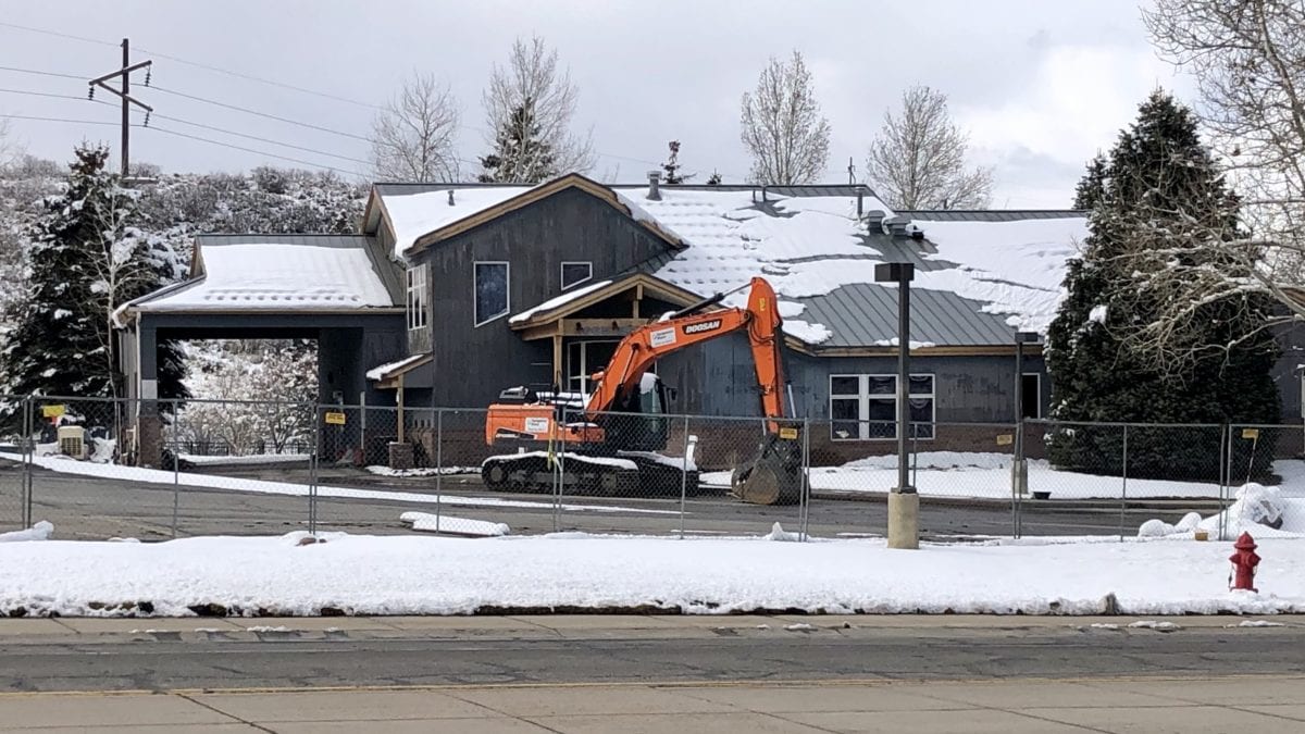 Imminent demolition in Park City.