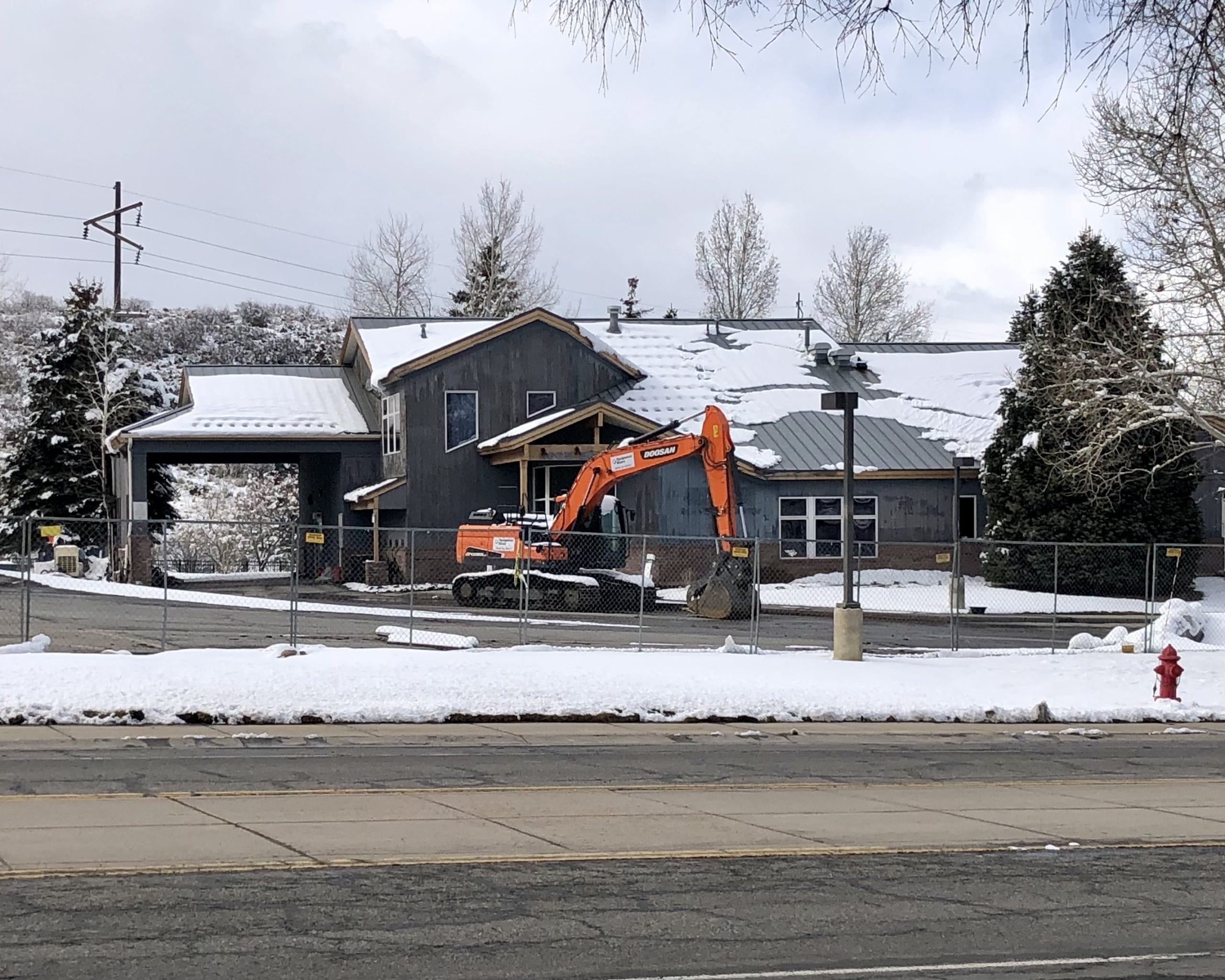 Imminent demolition in Park City.