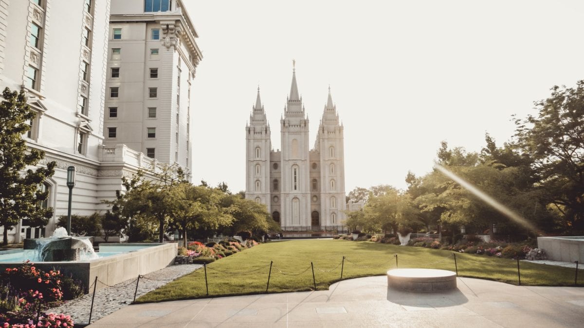 The Church of Jesus Christ of Latter-Day Saints' temples and offices dot the Salt Lake City landscape.