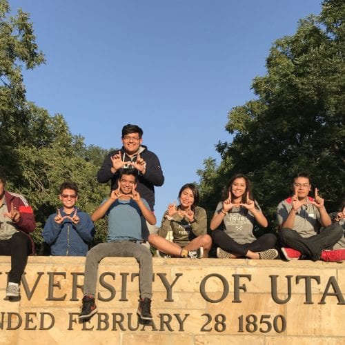 Bright Futures students visit the University of Utah to get a glimpse at college life. Photo: Park City Education Foundation. 