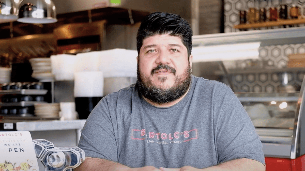 Chef and Bartolo's owner Alex Bartolo learned to make fresh pasta from a tried and true passed-down Italian recipe.
