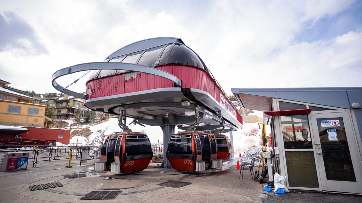 The Red Pine Gondola at Park City Mountain.