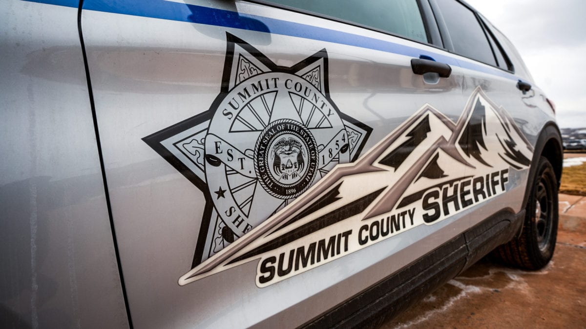 A Summit County Sheriff car.