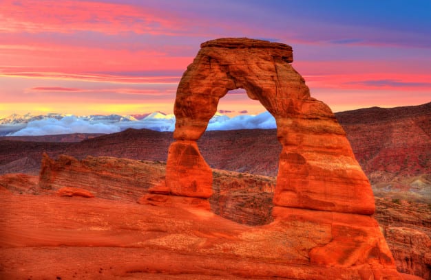 Utahs Delicate Arch, just one of the arches people can put in their brackets for Arch Madness during March.