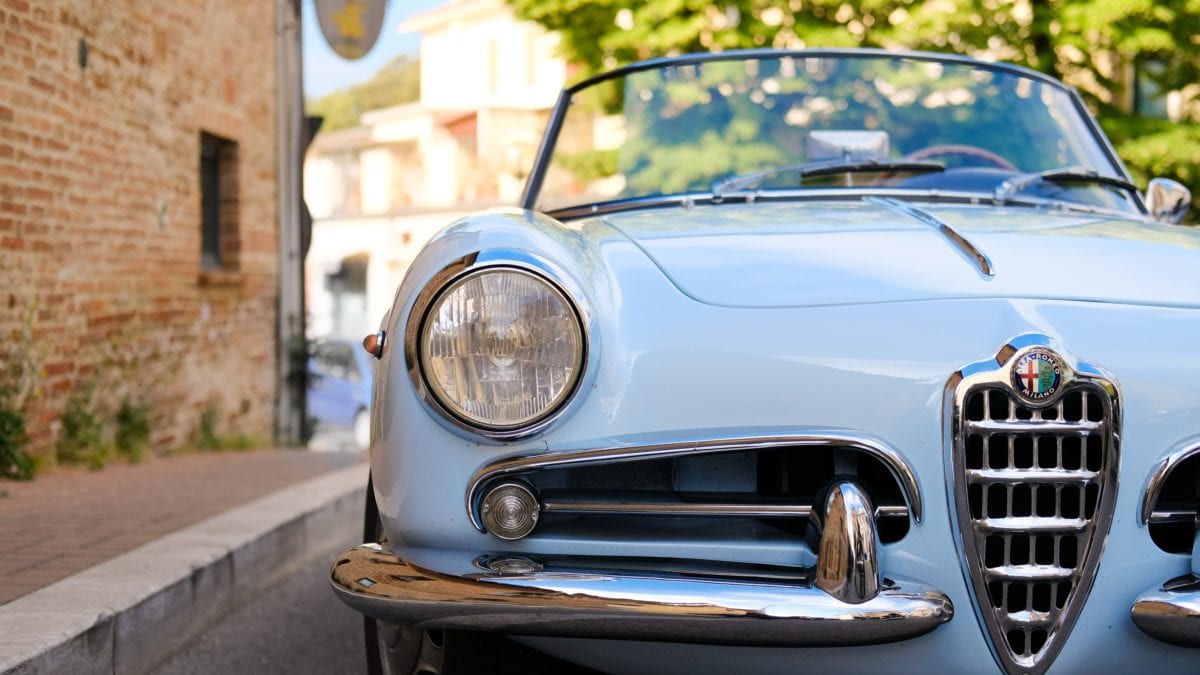 A classic European sports car made by Alpha Romeo. Keep an eye out for these classics on the streets of Park City in September.