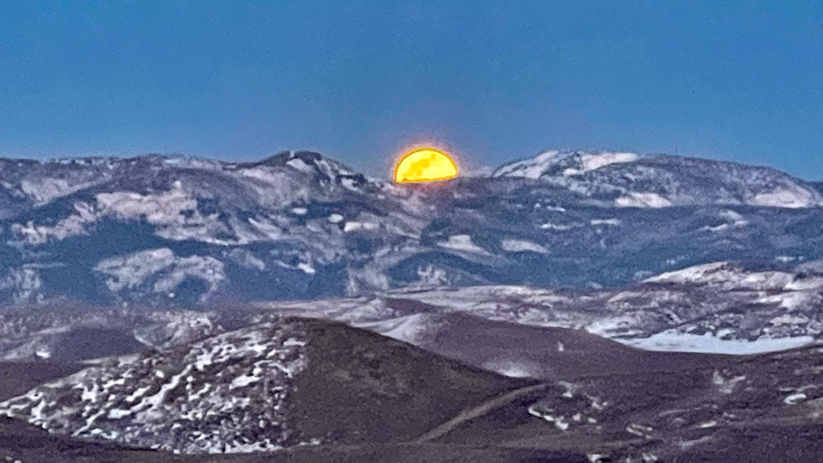 The moonrise was a sight to behold last night.