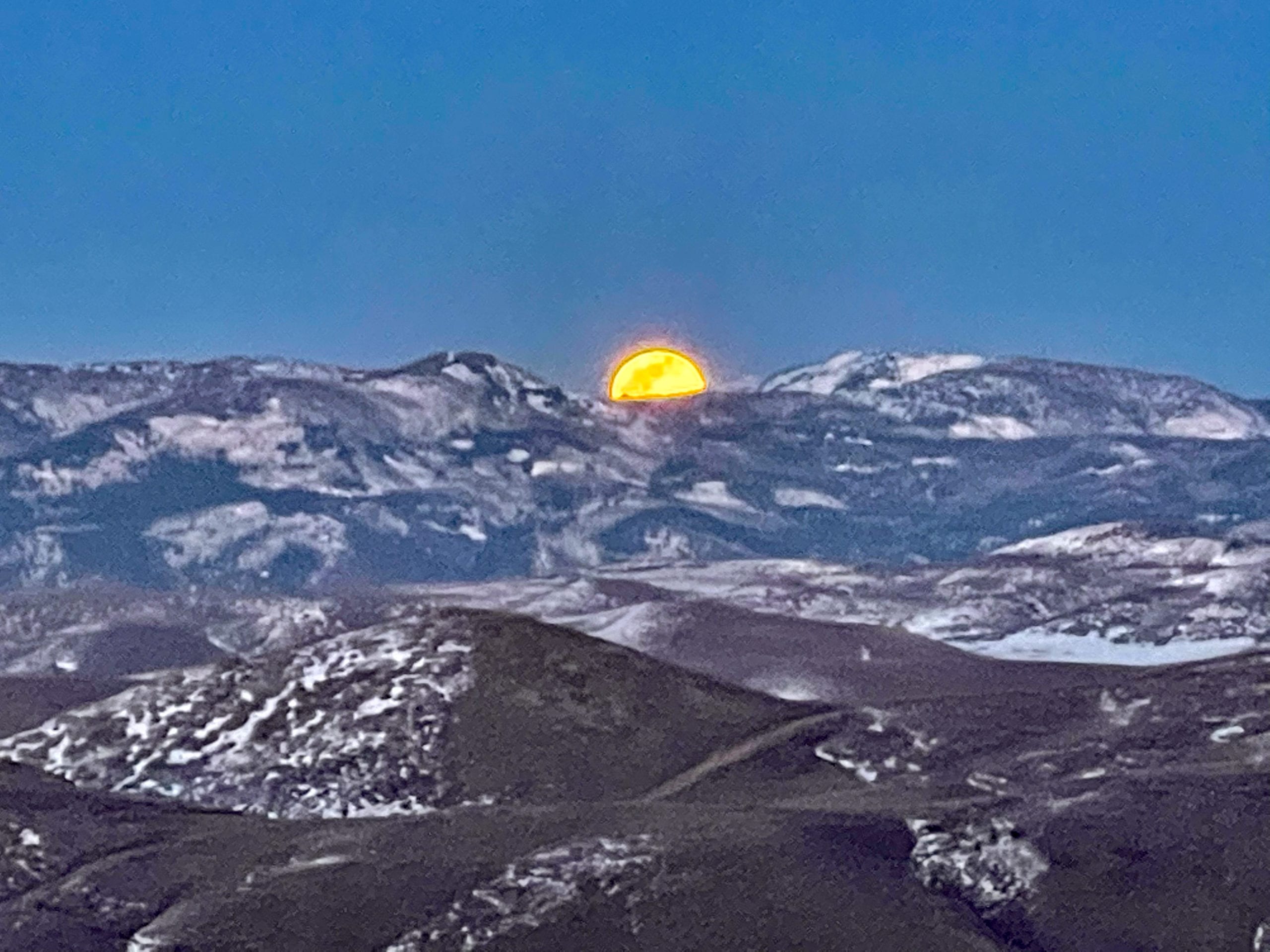 The moonrise was a sight to behold last night.