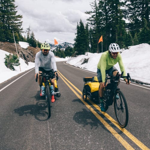 The bike to hike to snow to summit.