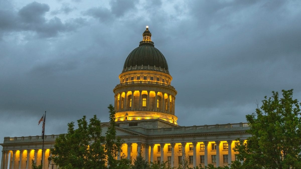 The Utah State Capitol.