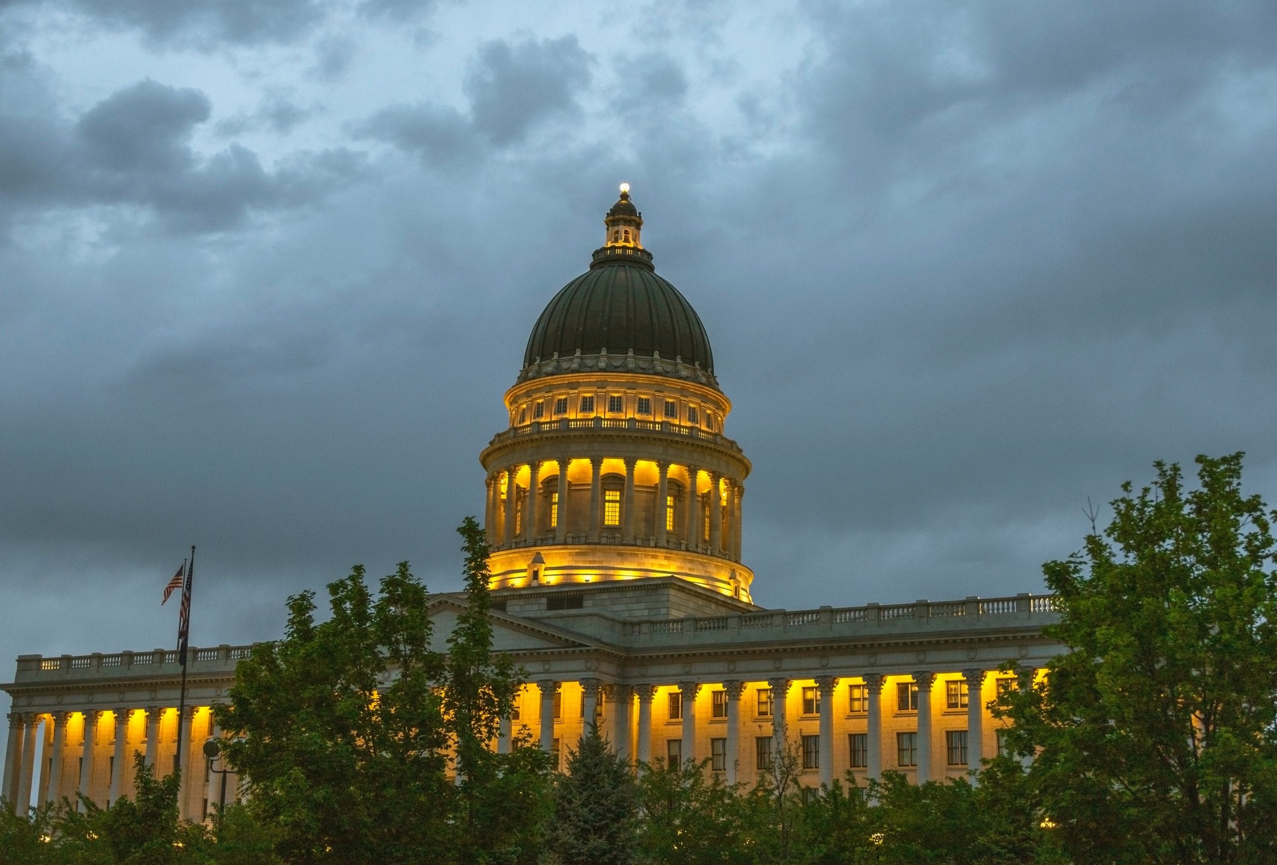 The Utah State Capitol.