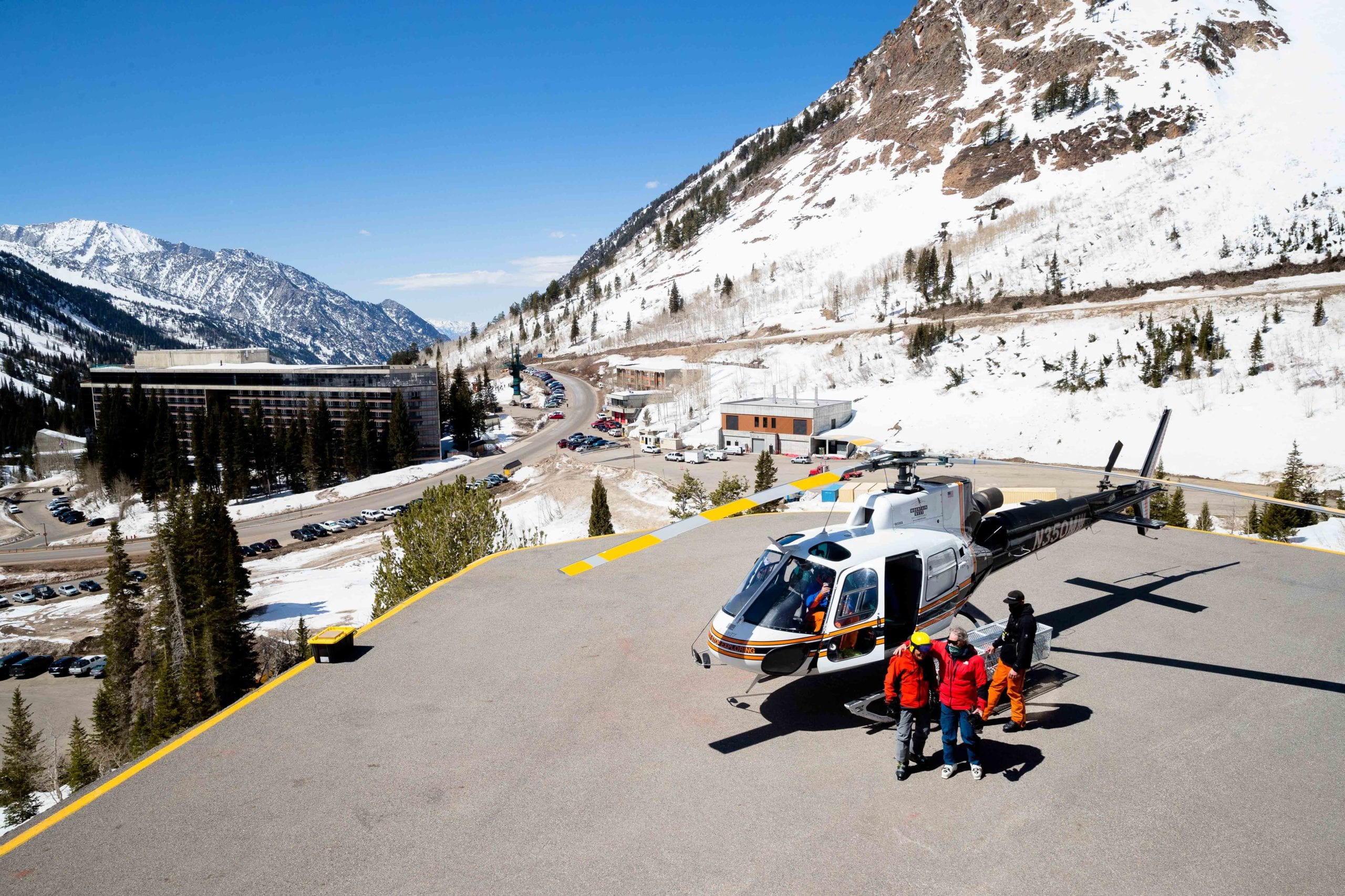 95 year old Utahn Junior Bounous heliskiing into the record books at Snowbird.